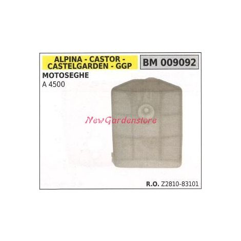 Filtro aria ALPINA motore motosega A 4500 009092
