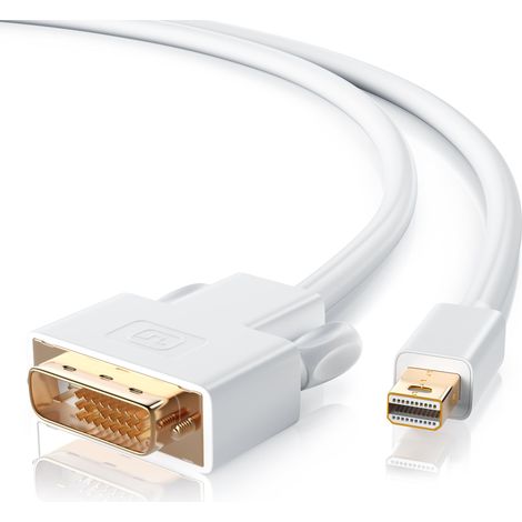 CSL Mini DisplayPort zu DVI Video-Kabel, miniDP Monitor Adapter Kabel, für Apple, PC's & Notebooks - 3m (1/5)