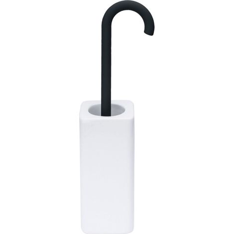 Lineabeta - Portascopino Baston in ceramica / silicone nero (1/2)