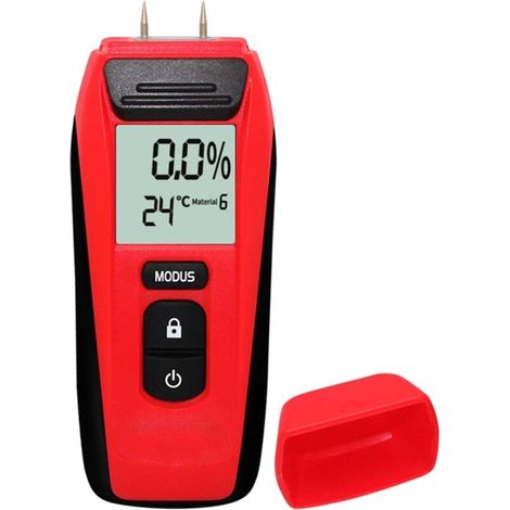 Hygromètre de Précision LED avec 2 Broches – Testeur Humidité Bois, Murs et Matériaux de Construction (1/5)