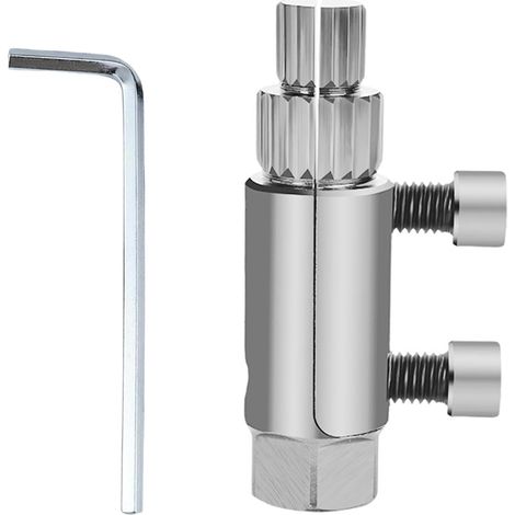 Extractor de tuberías roscadas rotas, extractor de tuberías rotas, tornillos desgastados y pernos dañados (plateado)