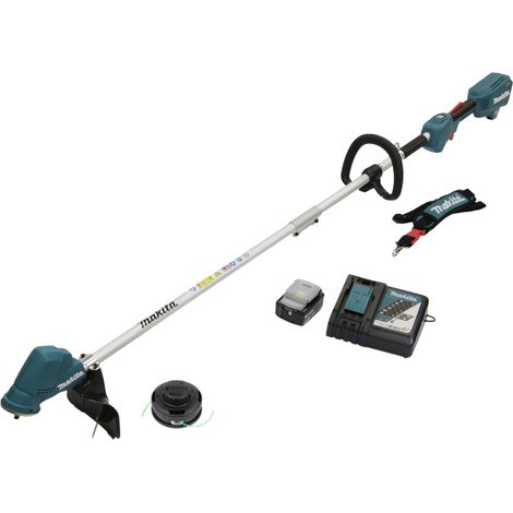 Makita – Coupe-bordures à batterie 18V 300 mm – Moteur Brushless – Technologie XPT pour conditions difficiles – Inclus 1 batterie 5,0 Ah et chargeur rapide (1/5)