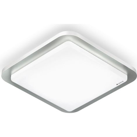 Plafonnier LED avec détecteur de mouvement intégré - Applique murale, capteur de présence 360° - Lampe à allumage automatique, acier inoxydable (1/3)