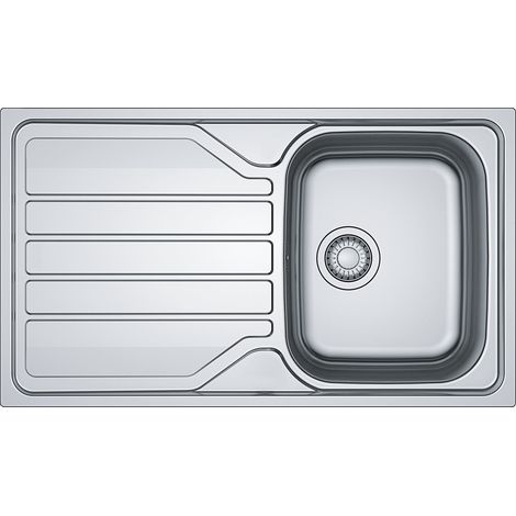 Evier Franke Flash FLL611-86 Inox Dekor Manu - Inox Dekor (1/2)