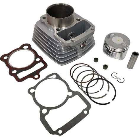 Kit cylindre moteur moto compatible avec pistons de cylindre CG200 DM200 163FML 164FML 63,5 mm. (1/4)