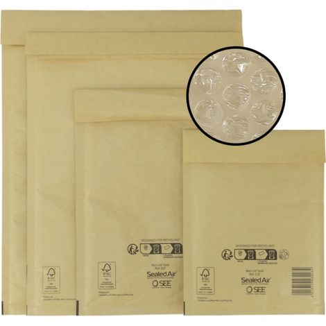 IMBALLAGGI 2000 - Buste Postali Imbottite Mail Lite Gold - 3000 Pezzi 27x36 cm -Buste Imbottite per Spedizione - Buste con Pluriball Ideali per Spedire e Proteggere Oggetti