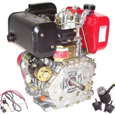 Dieselmotor Motor Standmotor E-Start 418cc 10PS Diesel Motor Kleindiesel 06285 (1/5)