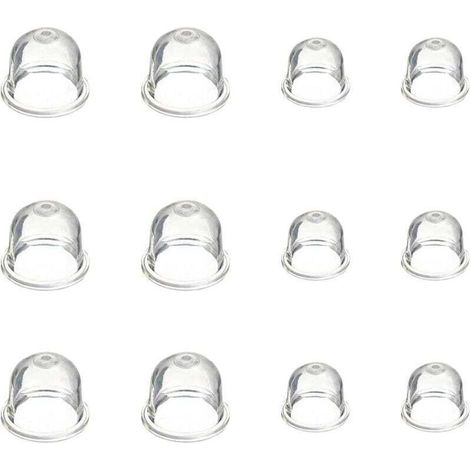 12 Stück Vergaser-Primerpumpen-Ballon 19 mm und 22 mm, Vergaserzubehör für Freischneider, Kettensäge, Laubbläser, Rasenmäher (1/4)