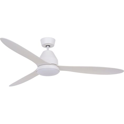 Ventilateur de plafond bois avec lampe Whitehaven Ø 143cm IP55 - 213043 (1/5)