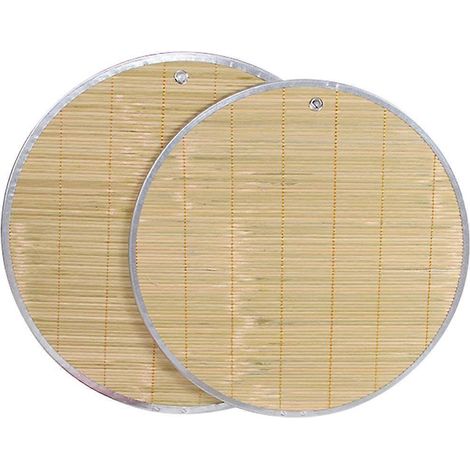 Petits plateaux antiadhésifs empilables pour repas familiaux, 42 x 42 x 0,3 cm, kaki, lot de 2 (1/5)
