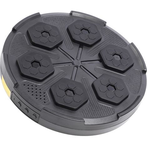 Machine de boxe musicale murale Bluetooth intelligente avec cible de frappe et éclairage d'ambiance pour l'entraînement quotidien (noir) (1/5)