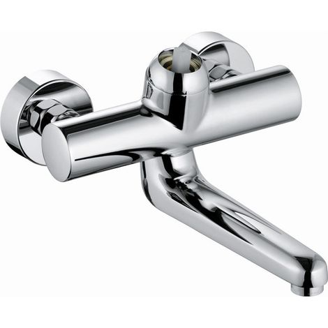 Mezclador monomando de pared PROVITA DN 15 saliente 247 mm, conexiones S cromo KLUDI