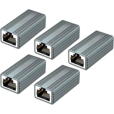 Répéteur réseau Gigabit RJ45 femelle-femelle 10 Gbit/s pour câble Ethernet Cat8, Cat7, Cat6 et Cat5, pour rallonge de câble réseau (1/5)