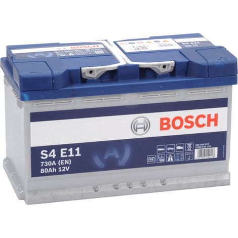 Batería de coche start stop EFB 80Ah 730 A EN Bosch S4E11