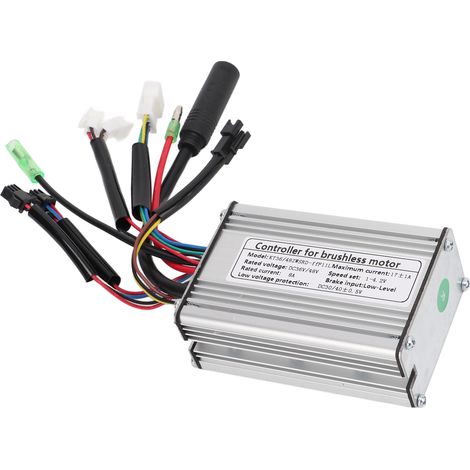 Contrôleur KT 17A 36V 48V Onde Carrée pour Moteur 350W avec Double Câble Lumière et Connecteur SM (1/5)