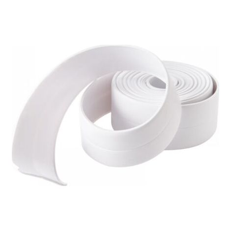 Bande d'étanchéité PVC blanc 2,2 cm – Ruban imperméable pour cuisines et salles de bain – Installation facile – Résistant à l'humidité (1/4)