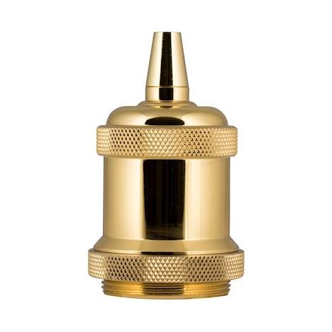douille en aluminium - culot e27 - rétro - or - bailey 140910