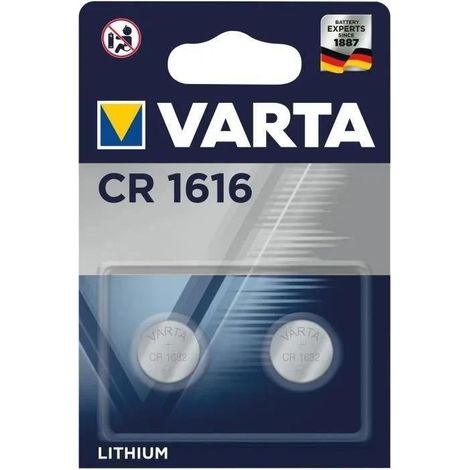 Pila electrónica de litio Varta CR1616 3V pack de 2