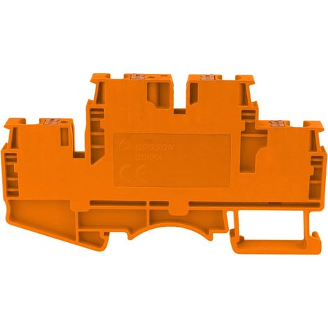 Morsettiera a doppio strato arancione 4MM2 a 4 fili (1/5)