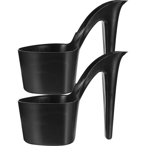 Stück Kunststoff Pflanztöpfe in High Heel Form Black (1/5)