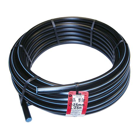 Spido – Tuyau d’alimentation en polyéthylène pour eaux potables Ø 32 mm – Longueur 10 m – Pression 12,5 bars – Certifié ACS