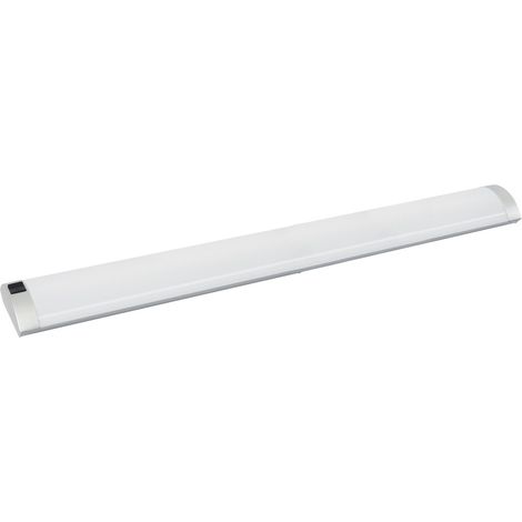 Réglette led cuisine 60 cm avec interrupteur - 8W - Design - supports de fixation fournis - plafond ou au mur