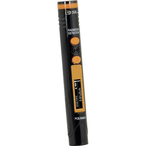 PCE Instruments PCE-RAM 5 Contatore Geiger-Müller Radiazione: Röntgen, Beta, Gamma avvertimento acustico, segnalazione (1/5)