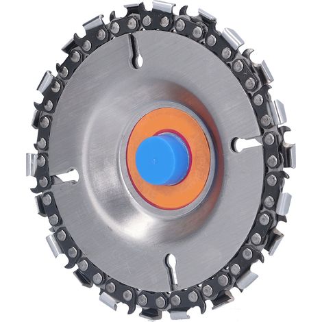 Disque à chaîne 4 pouces, 22 dents, acier inoxydable, pour scie circulaire et meuleuse d'angle, accessoires, 14 000 tr/min, orange