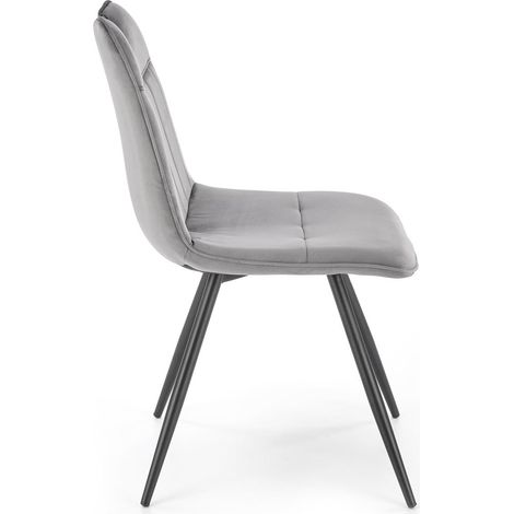 Chaise rembourrée W163, frêne, gris, avec poignée (1/5)