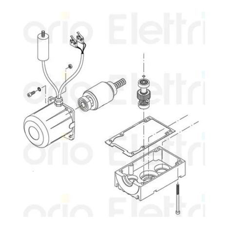 Remplacement du capuchon moteur DU45E et PR45E BENINCA' 9686131 (1/3)