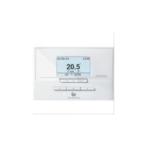 Thermostat d'ambiance programmable Exacontrol E7 C filaire pour chaudière