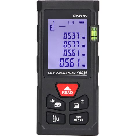 Télémètre Laser Précision 100m Portée Stockage Important Appareil de Mesure Portable (1/5)