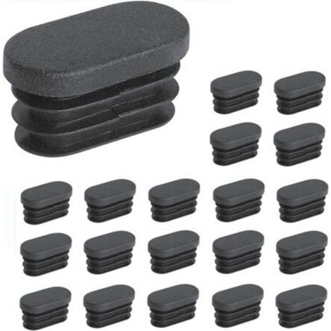 50 pièces 30x60mm Embouts en Plastique,pour Tubes Pieds de Meubles Embouts Ovales,pour Pieds de Chaise en Plastique Bouchon, pour Tuyau Ovale NPTERBL