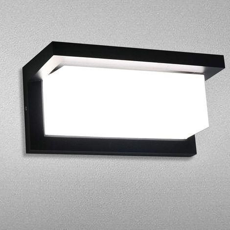 18W LED Applique Murale Lampe Extérieur avec Detecteur de Mouvement 6000K Blanc Froid Luminaire IP65 Étanche Moderne Aluminium Lumière Éclairage Decorative pour Jardin Pathway Couloir (1/5)
