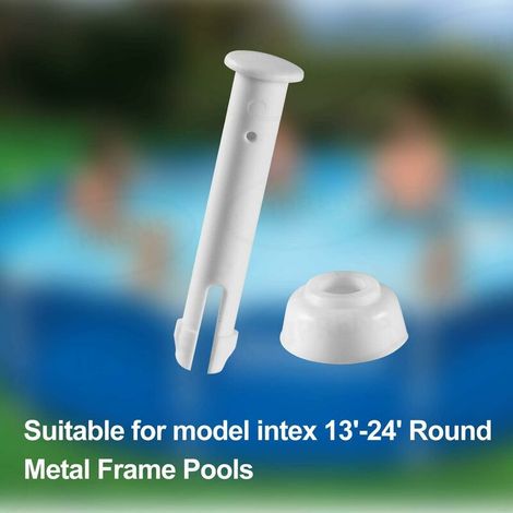 Goupilles en Plastique pour Joints de Piscine (12 pièces) pour Intex Round Metal Frame Pools Pièces de Rechange,Intexpool Replacement Spare Parts (6cm / 2.36in) (1/5)
