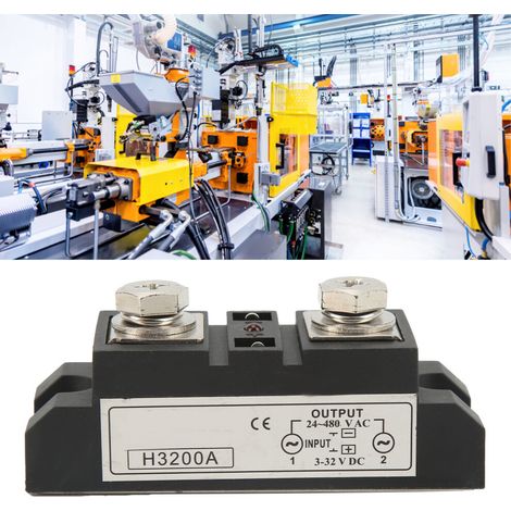 Adatto per relè a stato solido da 200 A, da 3-32 V CC a 24-480 V CA, basso consumo energetico.
