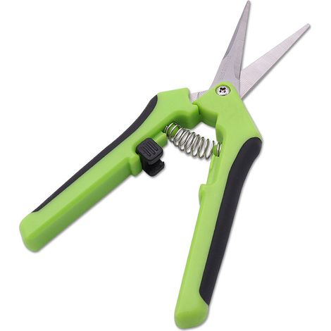 Ciseaux de Jardin, Ciseaux de Vigne Ergonomiques avec Lame en Acier Inoxydable pour Branches, Fleurs, Roses, Fruits, Plantes, Bonsaïs, Facile à Utiliser (1/5)