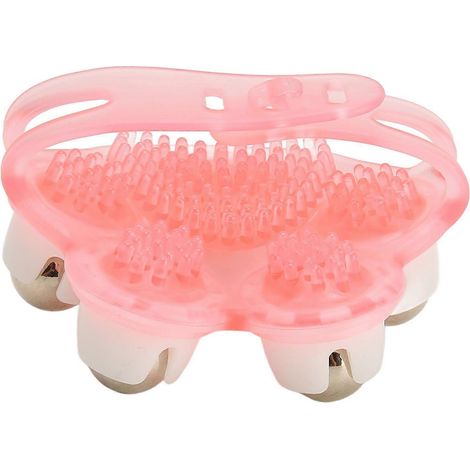 Handmassagegerät mit 5 Massageperlen, 360° drehbar, manuell, für Frauen, Heimgebrauch, PinkYMMR (1/5)