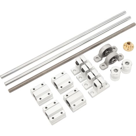 Tige de guidage linéaire SC8UU, bloc coulissant KP08 avec palier, support pour imprimante 3D et machine de gravure, Ø8mm, longueur 300mm (1/5)