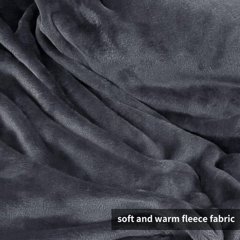 Couverture Tv avec Manches - Gris Foncé - 170 x 200 cm - Couverture Câline Extra Grand et Portable avec Chancelière - Couverture Intégrale pour (1/5)
