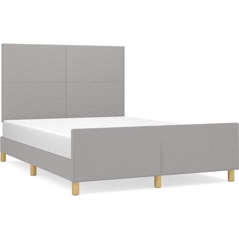 Maison Exclusive - Giroletto senza Materasso Grigio Chiaro 140x190 cm Tessuto (1/5)