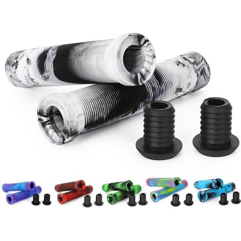 Lenkergriffe 145mm für Stunt Scooter BMX MTB - Soft TPR, Mischfarben (1/5)