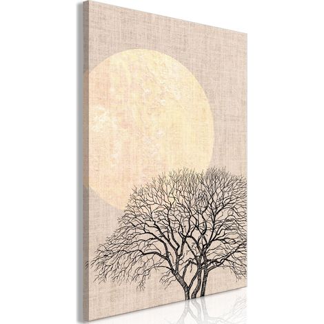 Tableau Matin Pleine Lune Vertical - 60 x 90 cm (1/3)