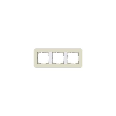 Gira Marco embellecedor 3f Gira E3 Arena/Blanco puro [0213417], 0213 417