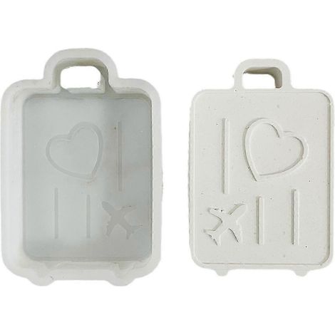 Moule en silicone en forme de valise pour la fabrication de bougies et la pâtisserie artisanale. (1/5)