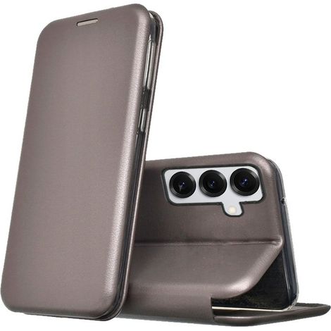Funda COOL Flip Cover para Samsung S921 Galaxy S24 / S25 Elegance Plata