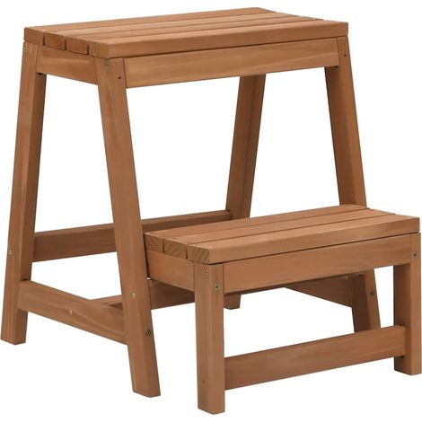 Klappbarer Tritthocker Massivholz Tanne
