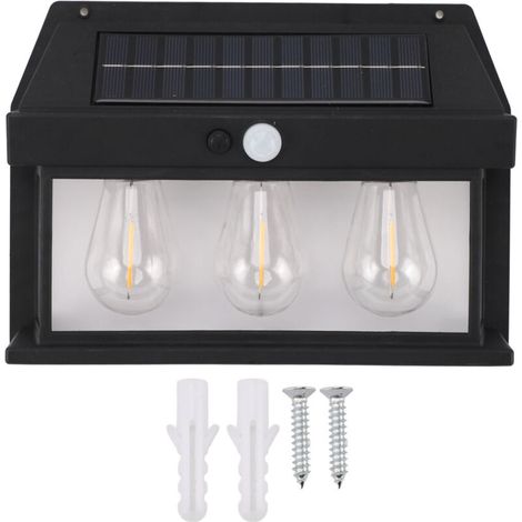 Lumière Solaire Murale IP65 Étanche Détection de Mouvement Haute Luminosité pour Extérieur -KZQ