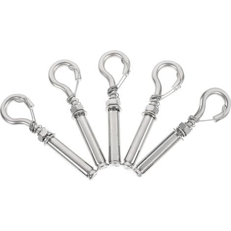 5pièces Vis Expansion Acier Inoxydable Pour Couvercles De Regard Crochets Anti-chute Robustes Avec Anneaux De Levage Pour Fixation Sécurisée (1/5)
