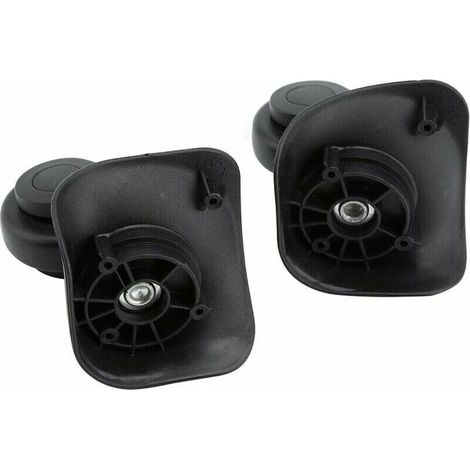 Roue pivotante Noire de Haute qualité, Rouleau à Bagages 2 pièces, pour Valise de Voyage Valise (1/5)